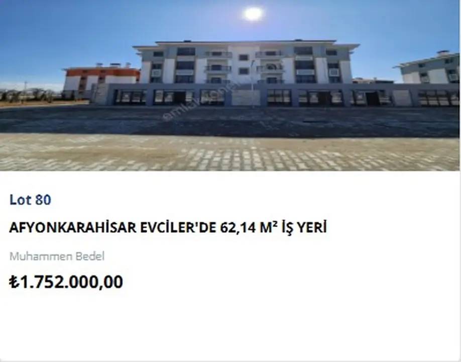 TOKİ 7 İlde 26 İş Yerini Yeniden Satışa Çıkarıyor! Açık Artırmada İkinci Tur Eylülde 2